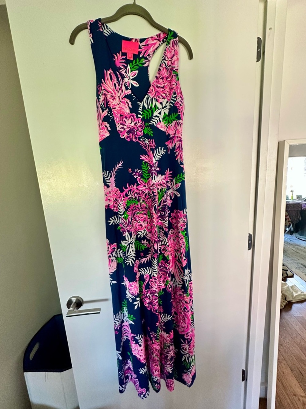 Lilly Pulitzer Noemi Flamingo Racerback Maxi